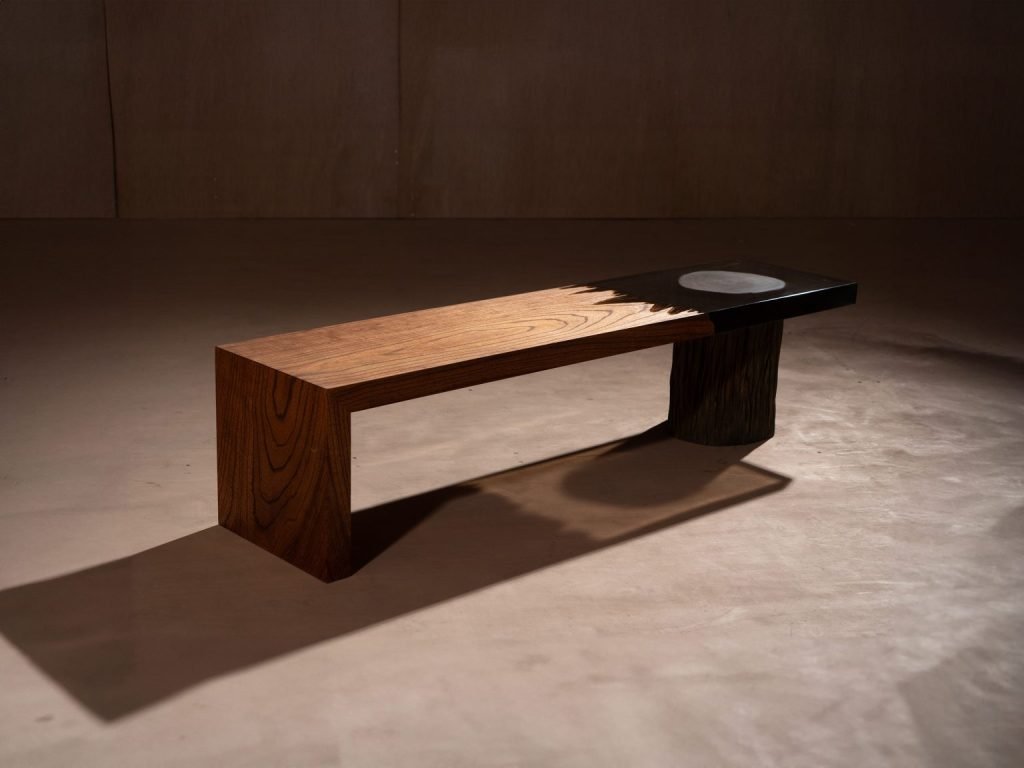 HOUSE 年輪河流長凳