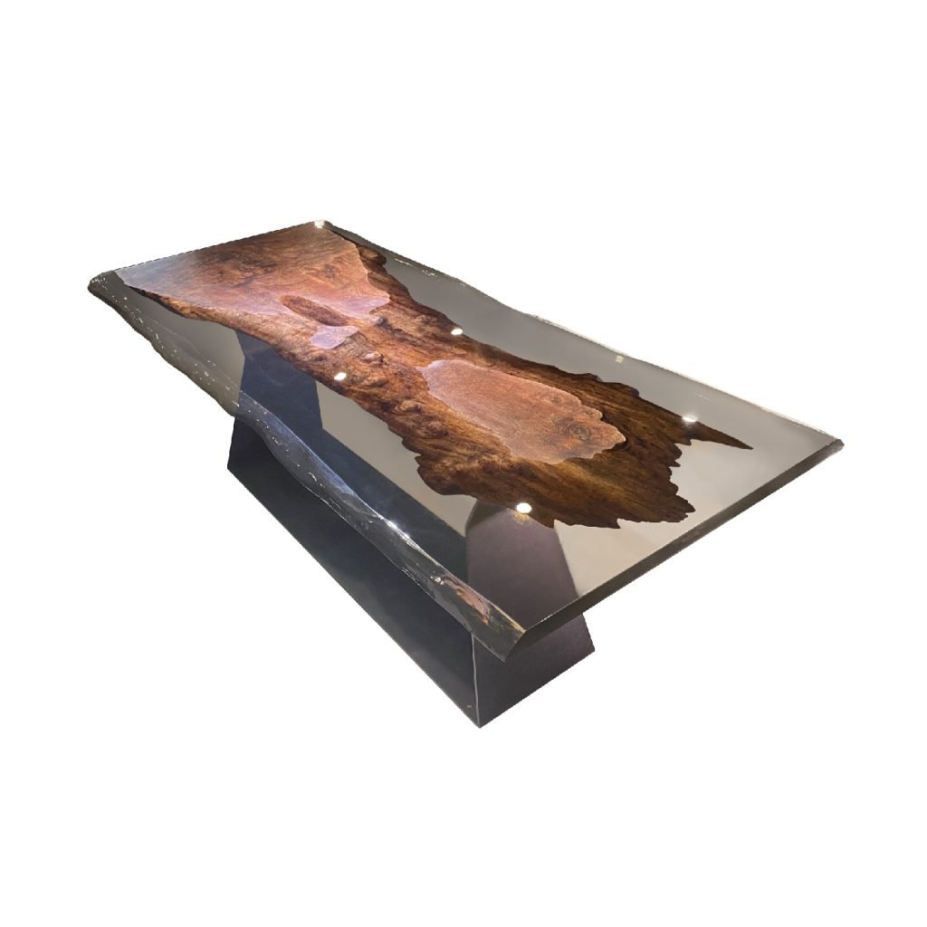 HOUSE 山水孤島 實木環氧樹酯餐桌