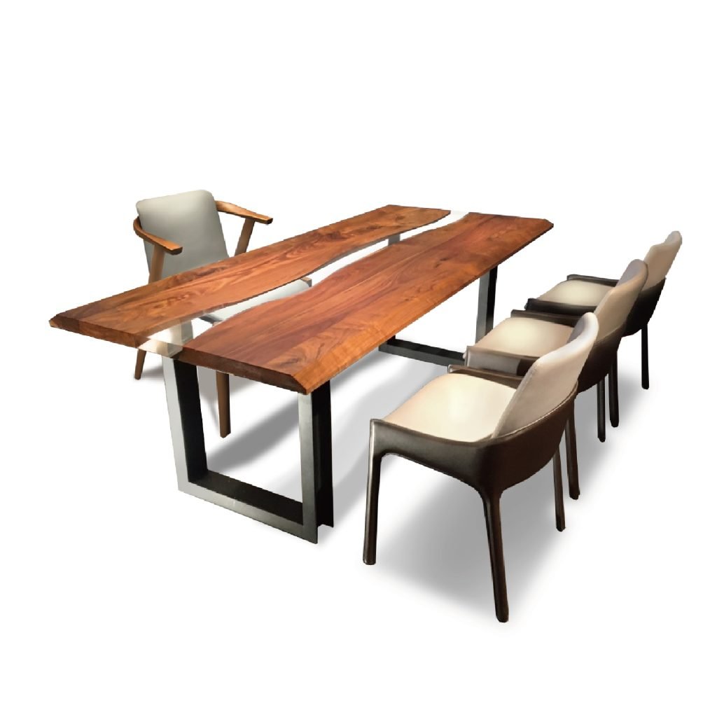 HOUSE 經典胡桃木河流餐桌